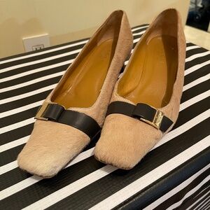Vintage GUCCI ponyhair low pumps